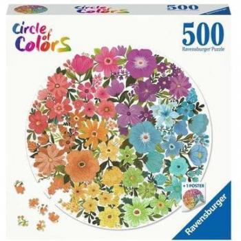 Puzzle rond 500 pièces Fleurs - Circle of Colors Ravensburger