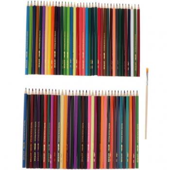 Bright Multi-Colored Art Drawing Pencils for Coloring, Blending, Layering, and Watercolor Techniques