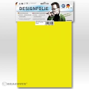 Oracover Designfolie Easyplot 300 mm x 208 mm Transparent-Gelb Fluoreszierend