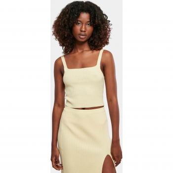Urban Classics Damen Cropped Stricktop in Softgelb XL