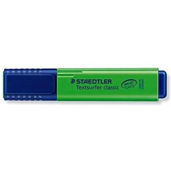 Staedtler Textsurfer Classic Highlighter Inkjet-safe Line Width 2.5-4.7mm Green Ref 3645 [Pack 10