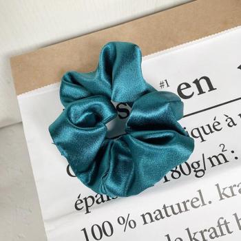 Multicolor Handmade Silk Hair Scrunchie for Women - Elastic Ponytail Holder & Headband Accessory