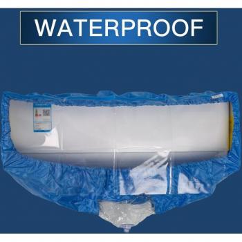 Nettoyeur de capot de climatisation mural avec housse anti-poussière, sac de nettoyage, ceinture de tension + déflecteur