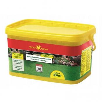 Engrais à libération lente pour gazon Wolf Garten, modèle LD-A 300, 4,5 kg, couvre jusqu'à 300 m², action durable jusqu'à 70 jours