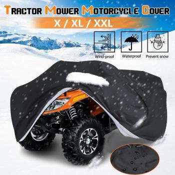 Couverture de tondeuse à gazon étanche L/XL/XXL avec protection UV pour souffleuse à neige, tracteur et mobilier de jardin